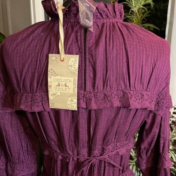Chelsea & Violet Shadow Victorian Stripe Tiered Ruffle​ - Picture 9 of 10